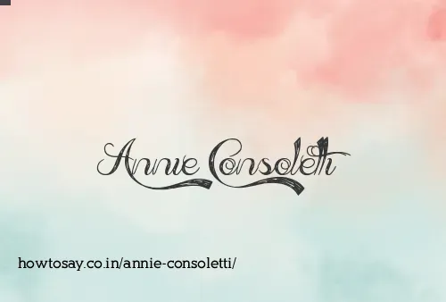 Annie Consoletti