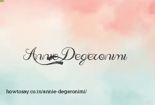 Annie Degeronimi
