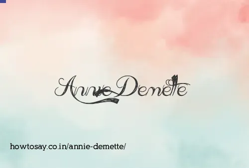 Annie Demette