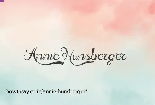 Annie Hunsberger