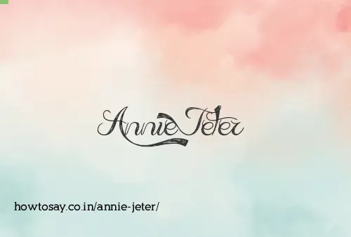 Annie Jeter