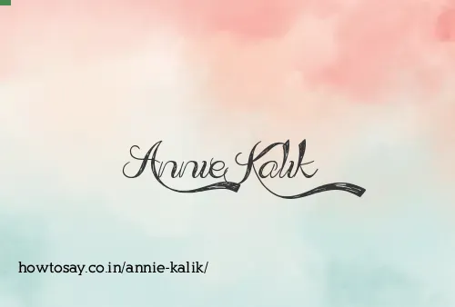 Annie Kalik