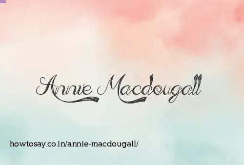 Annie Macdougall