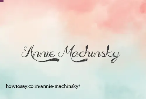 Annie Machinsky