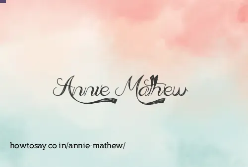 Annie Mathew