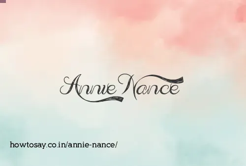 Annie Nance