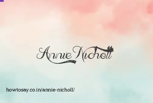 Annie Nicholl
