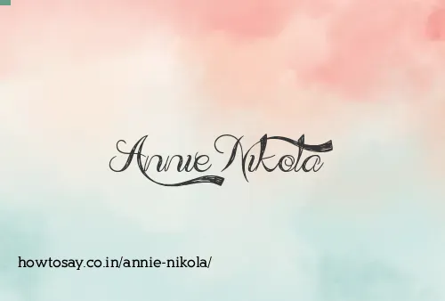 Annie Nikola
