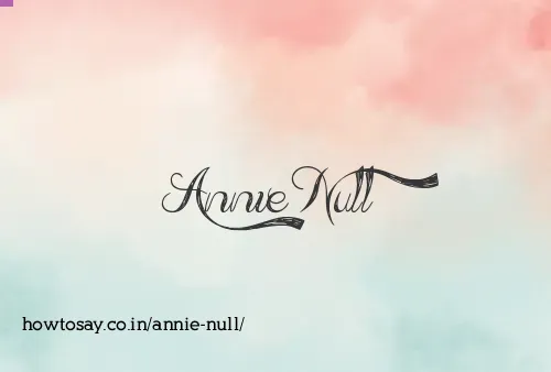 Annie Null