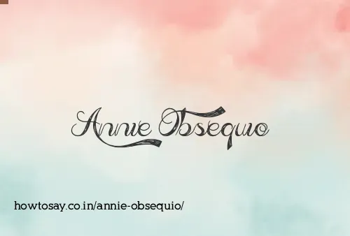 Annie Obsequio