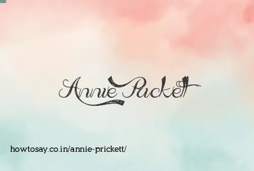 Annie Prickett