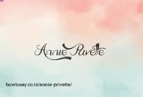 Annie Privette