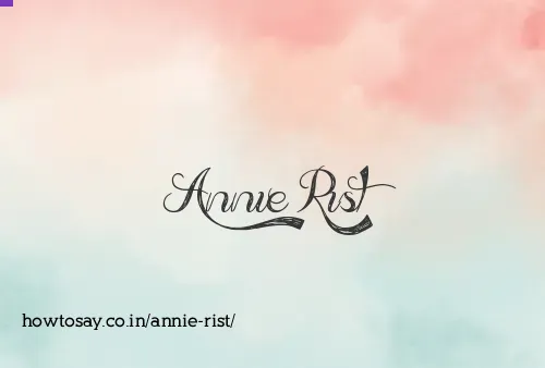 Annie Rist