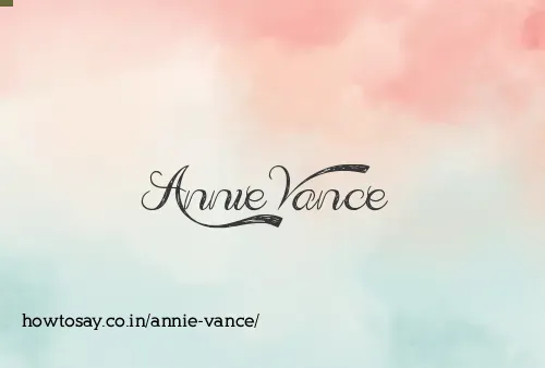 Annie Vance