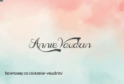 Annie Vaudrin