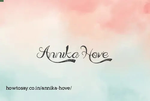 Annika Hove