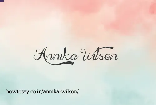Annika Wilson