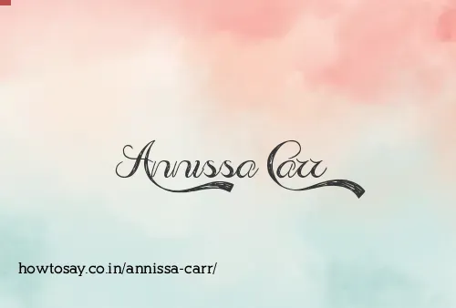 Annissa Carr