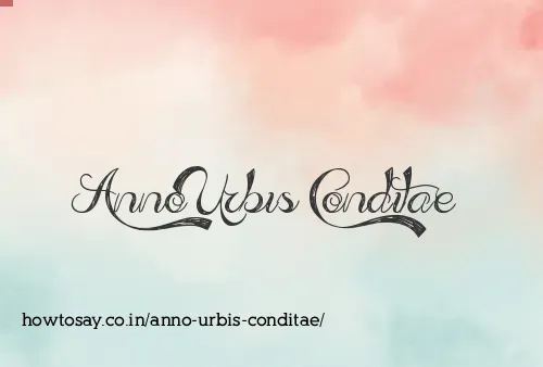 Anno Urbis Conditae