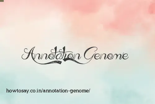 Annotation Genome
