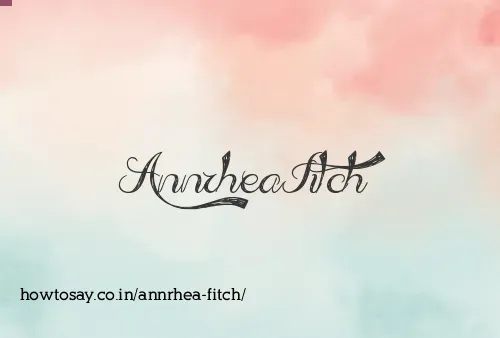 Annrhea Fitch