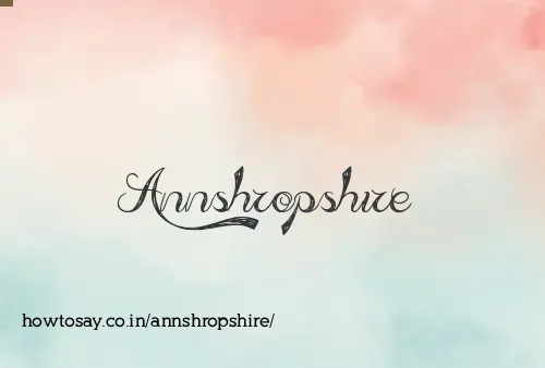 Annshropshire