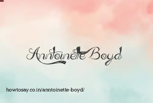 Anntoinette Boyd