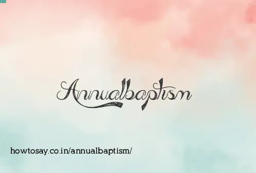 Annualbaptism