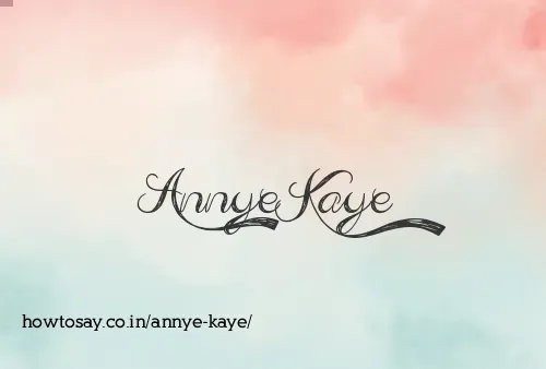 Annye Kaye