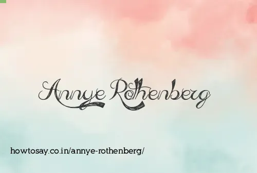 Annye Rothenberg