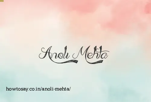 Anoli Mehta