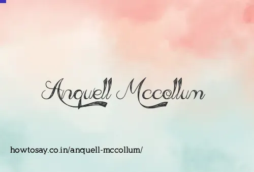 Anquell Mccollum