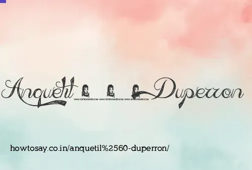 Anquetil` Duperron