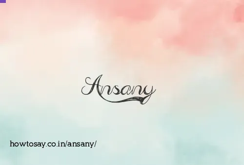 Ansany