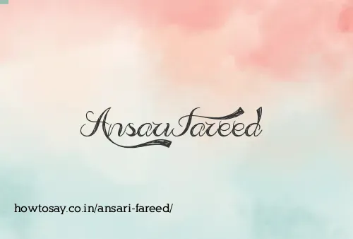 Ansari Fareed