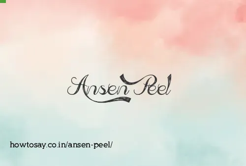 Ansen Peel