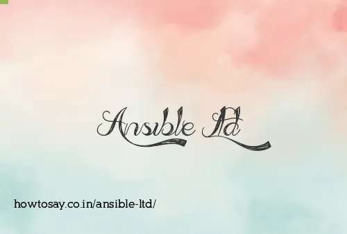 Ansible Ltd