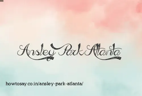 Ansley Park Atlanta