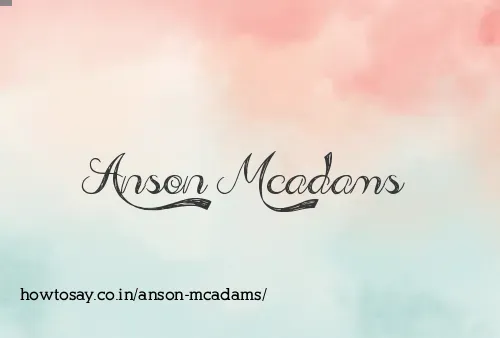 Anson Mcadams
