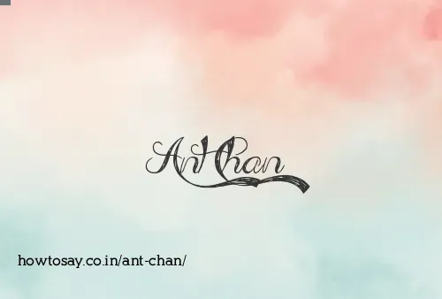Ant Chan