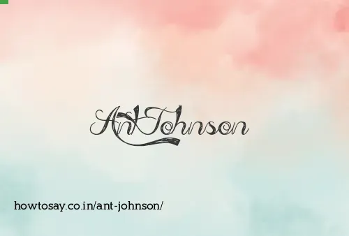 Ant Johnson