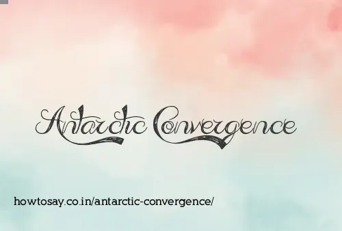 Antarctic Convergence