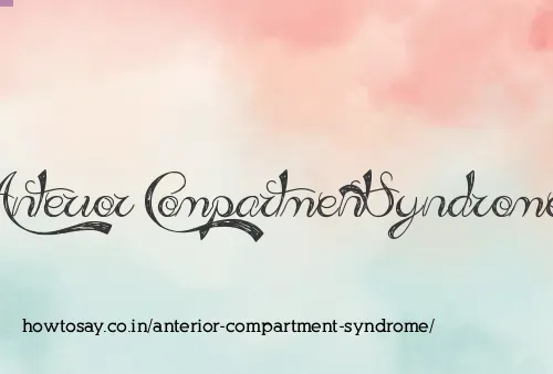 Anterior Compartment Syndrome