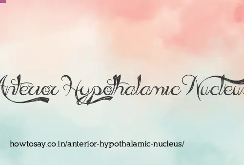 Anterior Hypothalamic Nucleus