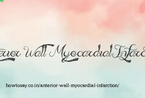 Anterior Wall Myocardial Infarction