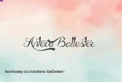 Antero Ballester