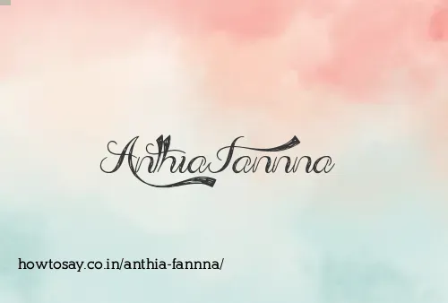 Anthia Fannna