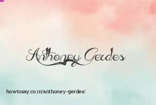 Anthoney Gerdes