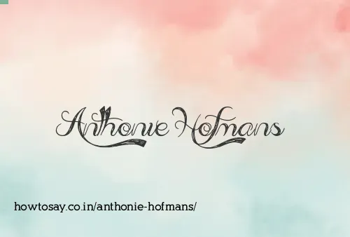Anthonie Hofmans
