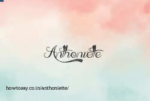 Anthoniette